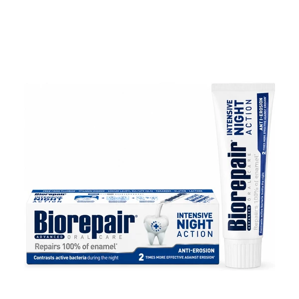 Зубная паста Biorepair Advanced Night "Интенсивное ночное восстановление" без фтора (75 мл.)