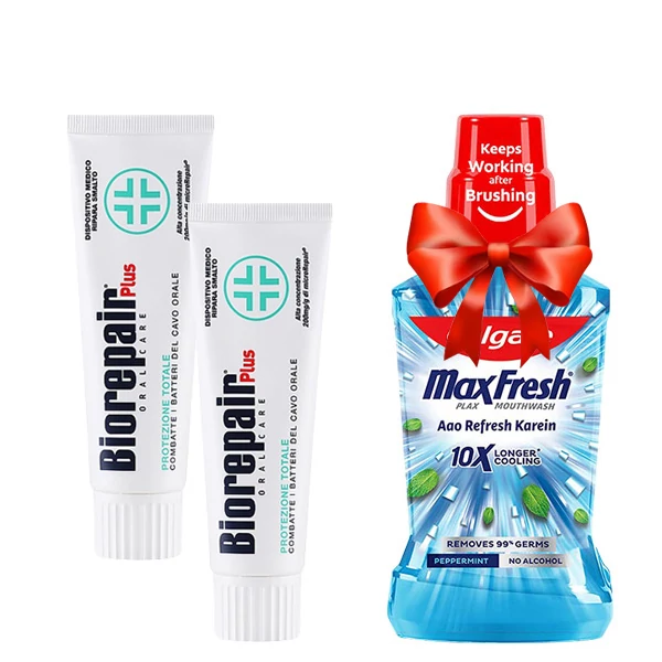 Зубная паста Biorepair Plus Professional защита и восстановление (75 мл.) (2 шт.) + Подарок ЕС