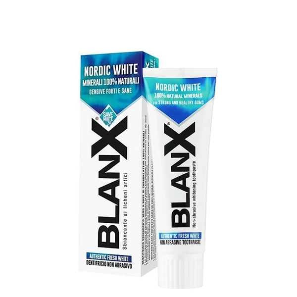 Зубная паста BlanX Nordic White для отбеливания и укрепления (75 мл.) ЕС