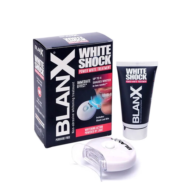 Отбеливающий комплекс Blanx White Shock (50 мл.) + активатор Led Bite