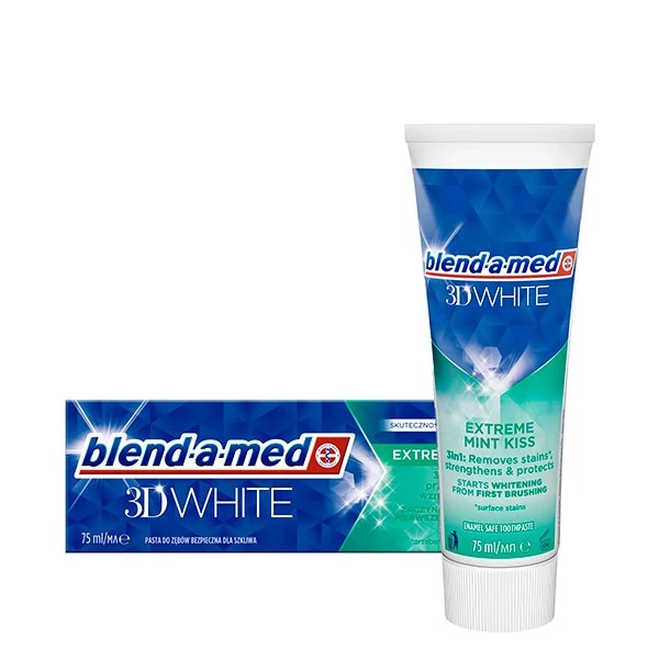 Зубная паста Blend-A-Med 3D White Extreme Mint Kiss (75 мл.) ЕС