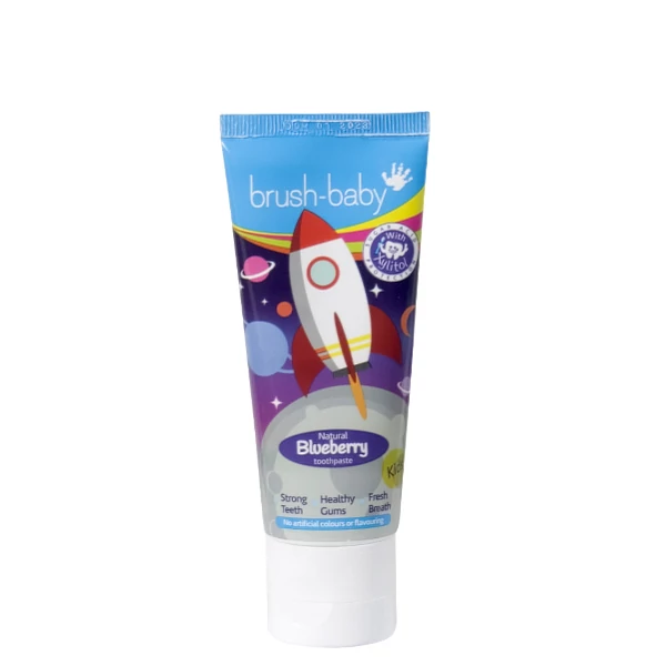 Детская зубная паста Brush-Baby Rocket от 3 до 6 лет со вкусом черники (50 мл.) ЕС