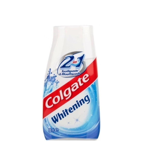 Зубная паста+ополаскиватель Colgate 2в1 Отбеливающая 100 мл