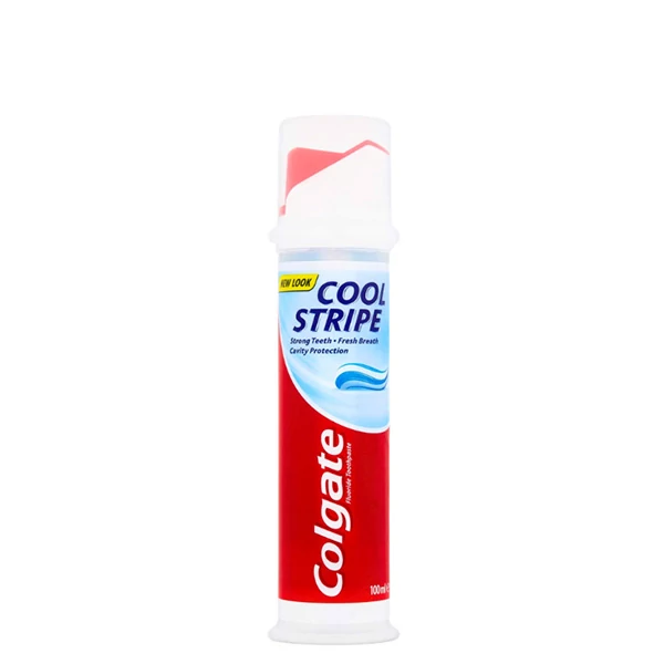 Зубная паста Colgate Cool Stripe с помпой и вкусом мяты (100 мл.) ЕС