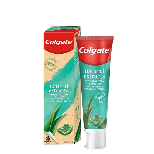 Зубная паста Colgate Natural Extract Aloe Vera со вкусом мяты (75 мл) ЕС