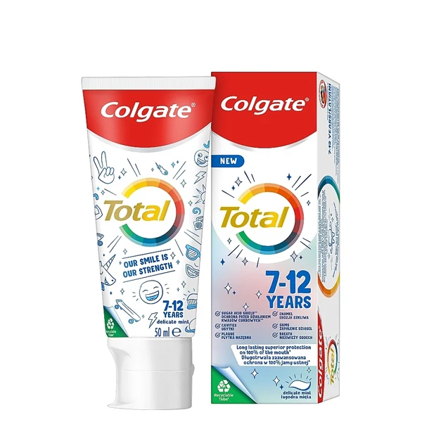 Детская зубная паста Colgate Total Junior для детей 7-12 лет 50 (мл.) ЕС