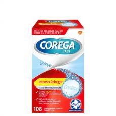 Таблетки для интенсивной чистки зубных протезов Corega (108 шт.) ЕС