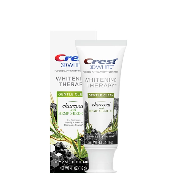 Зубная паста Crest 3D White Whitening Therapy Gentle Clean Hemp Seed Oil (116 g)