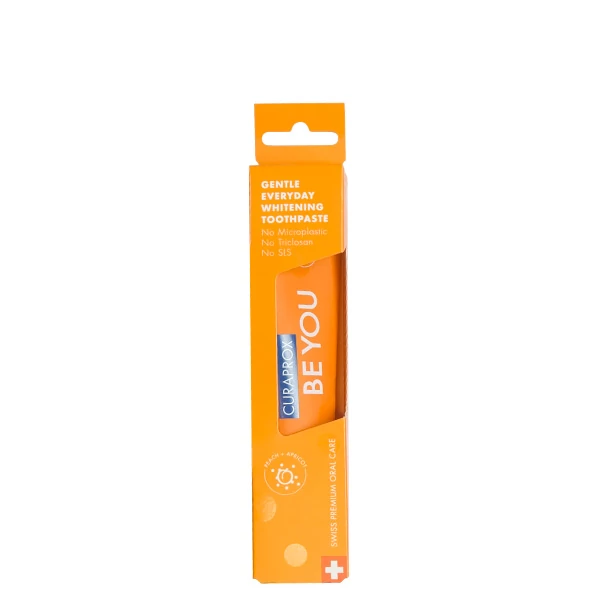 Отбеливающая зубная паста Curaprox Be You Orange со вкусом персика и абрикоса (60 мл.)