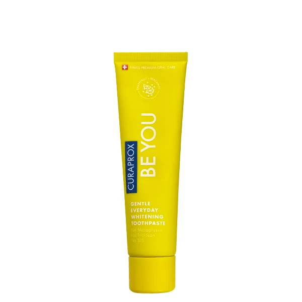 Отбеливающая зубная паста Curaprox Be You Yellow со вкусом грейпфрута и бергамота (60 мл.)