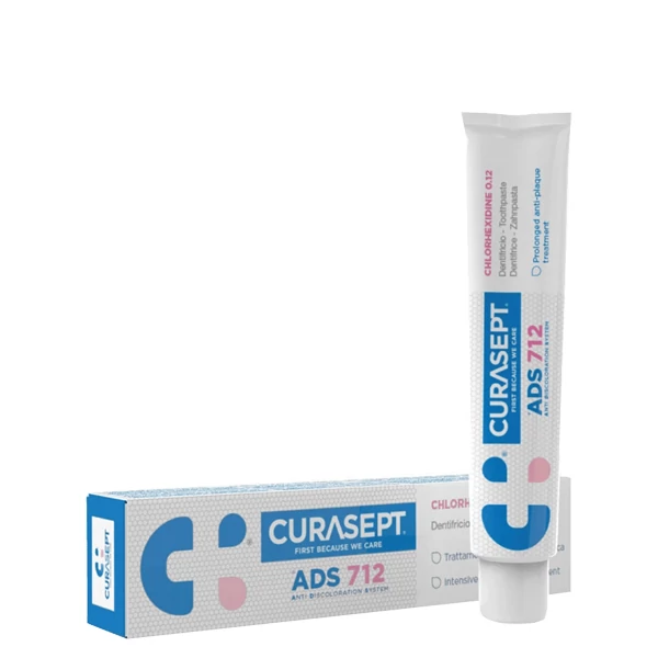 Зубная паста Curasept ADS 712 с хлоргексидином 0,12% (75 мл.) ЕС