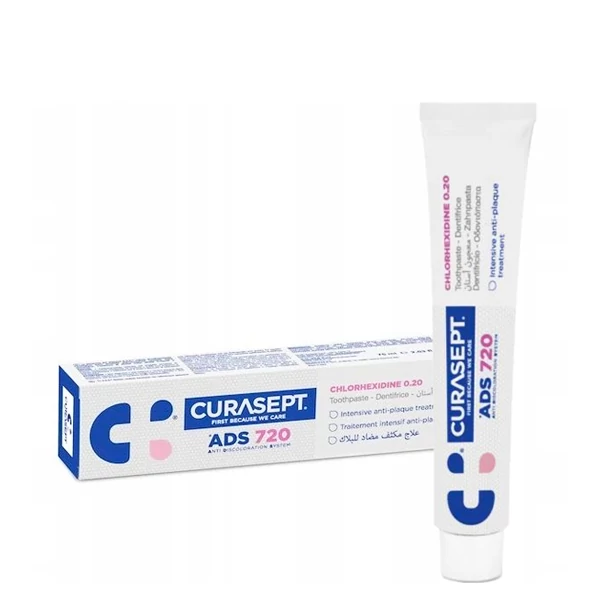 Зубная паста Curasept ADS 720 ортодонтическая (хлоргексидин 0,20%) (75 мл.)
