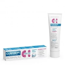 Детская зубная паста Curasept Biosmalto Kid Strawberry от 6 месяцев (Без фтора) (50 мл.) ЕС