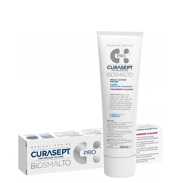 Зубная паста Curasept Biosmalto Pro от кариеса и эрозии (1450 ppm) (50 мл.) ЕС