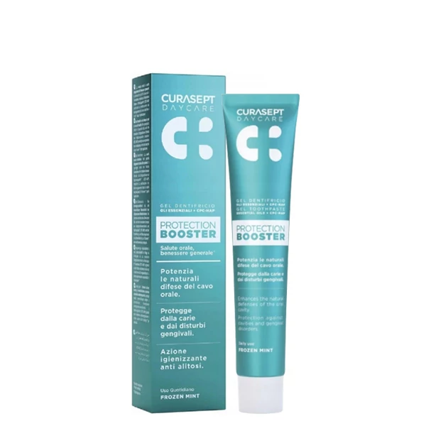 Зубная паста Curasept Daycare Booster Frozen Mint для защиты от кариеса (900 ppm) (75 мл.) ЕС