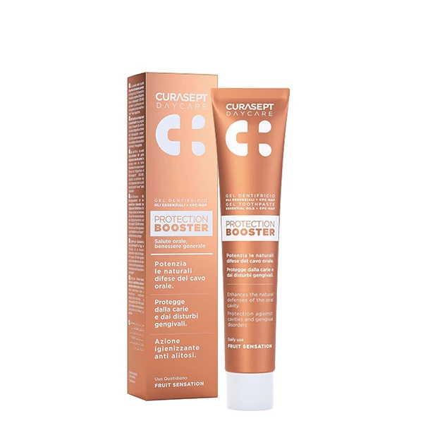Зубная паста Curasept Daycare Booster Fruit Sensation для ежедневного ухода (900 ppm) (75 мл.) ЕС