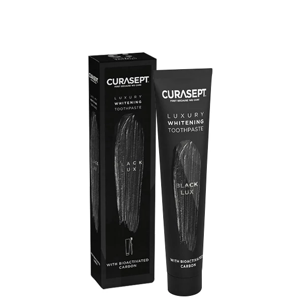 Зубная паста Curasept Whitening Luxury Black Lux отбеливающая (75 мл.) ЕС