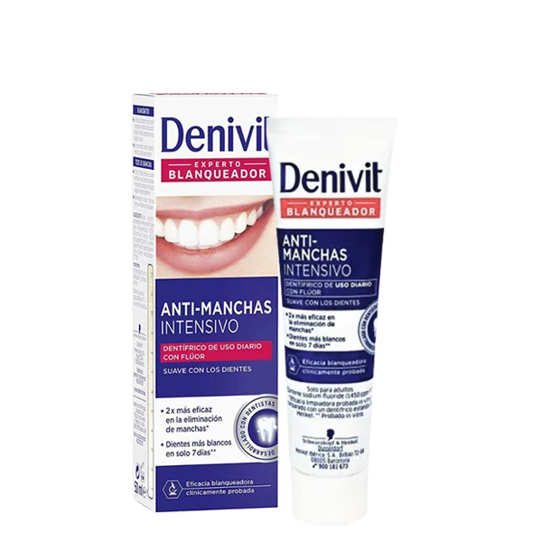 Зубная паста Denivit Anti-Stain отбеливающая (50 мл.) ЕС