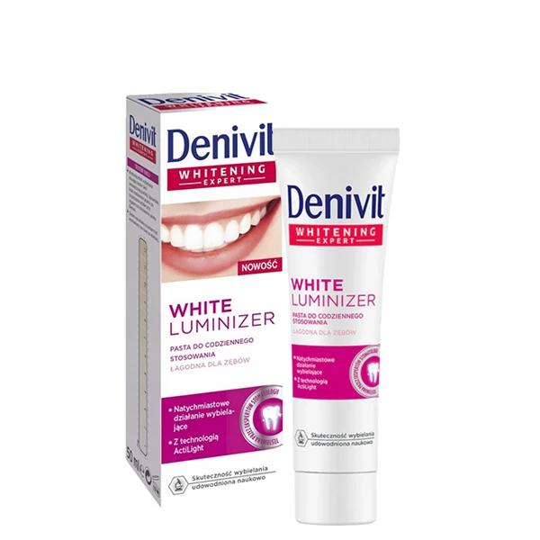 Зубная паста Denivit White Luminizer для ежедневного ухода (50 мл.) ЕС