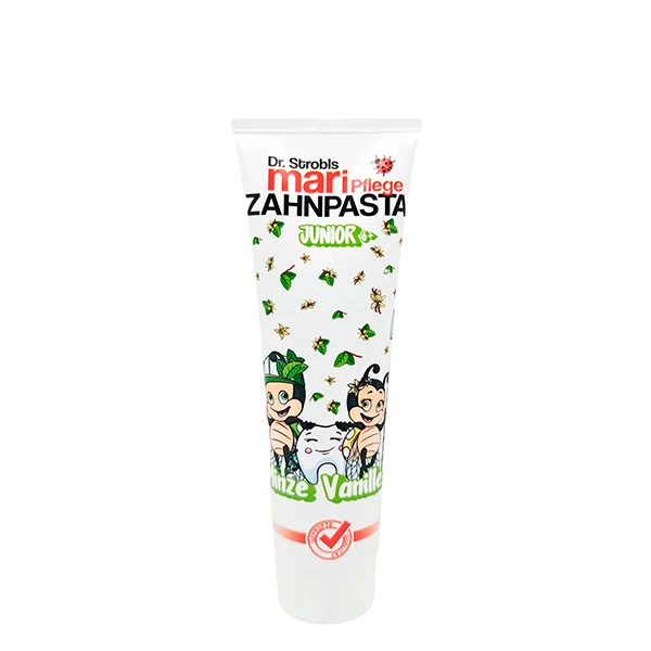 Детская зубная паста Dr. Strobls Junior 6+ Mint and Vanilla (100 мл.) ЕС