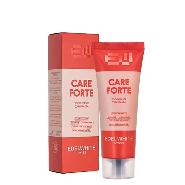 Зубная паста Edel+White Care Forte Teeth + Gums для активной защиты десен (75 мл.)