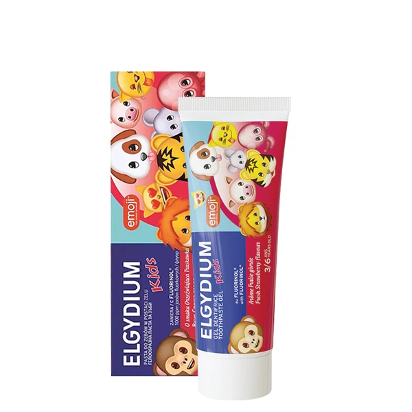 Зубная паста Elgydium Emoji Kids &quot;Свежая ягода&quot; для детей (3-6 лет) (50 мл.)