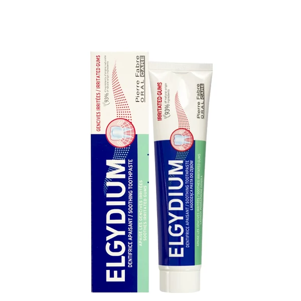 Зубная паста Elgydium For Irritated Deses против раздражения десен (без фтора) (75 мл.) ЕС