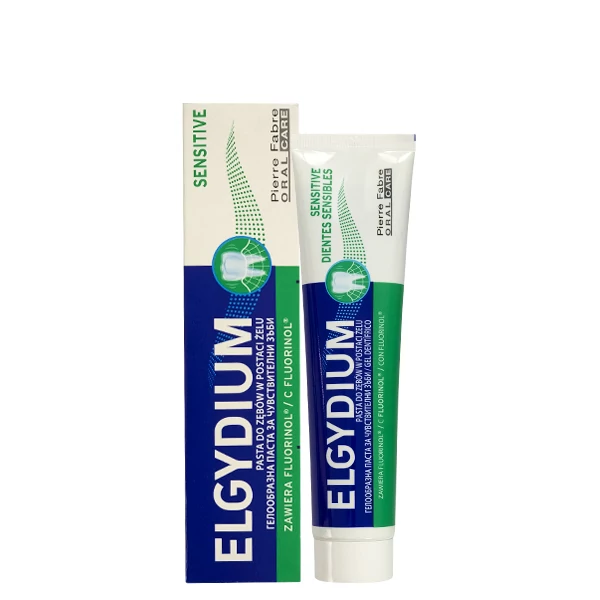 Зубная паста Elgydium Sensitive для чувствительных зубов (хлоргексидин 0,004%) (75 мл)