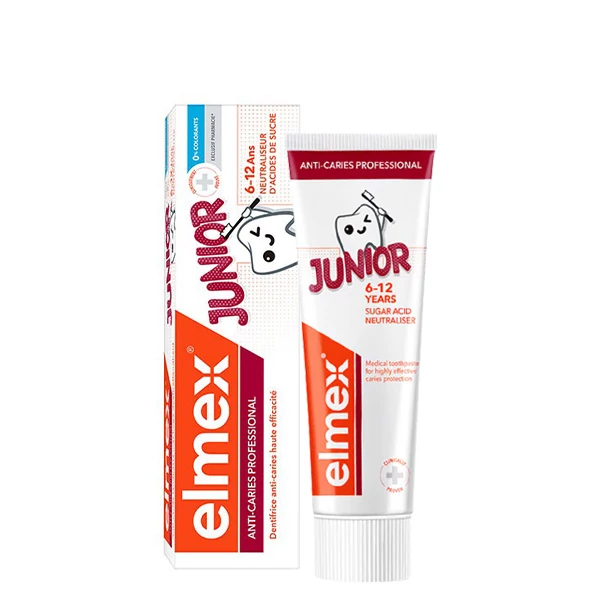 Детская зубная паста Elmex Anti-Caries Professional Junior с 6 до 12 лет (75 мл.) ЕС