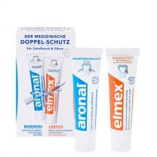 Дорожный набор зубной пасты Elmex &amp; Aronal (2 шт.) (12 мл.) ЕС