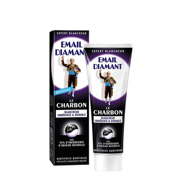 Зубная паста Email Diamant Le Charbon для отбеливания с активированным углем (75 мл.) ЕС