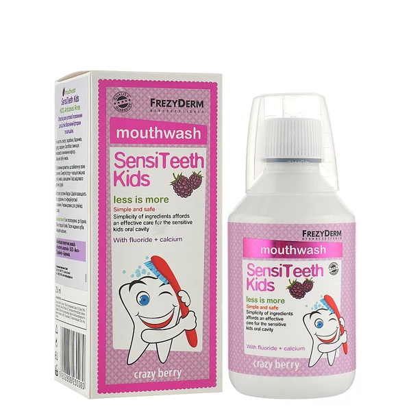 Детский ополаскиватель для полости рта FrezyDerm SensiTeeth Kids (250 мл.)