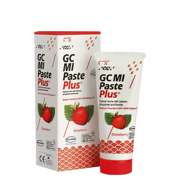 Крем для зубов GC Mi Paste Plus Strawberry со вкусом клубники с фтором (35 мл.)