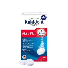 Таблетки для чистки зубных протезов Kukident Active Plus (99 шт.) ЕС