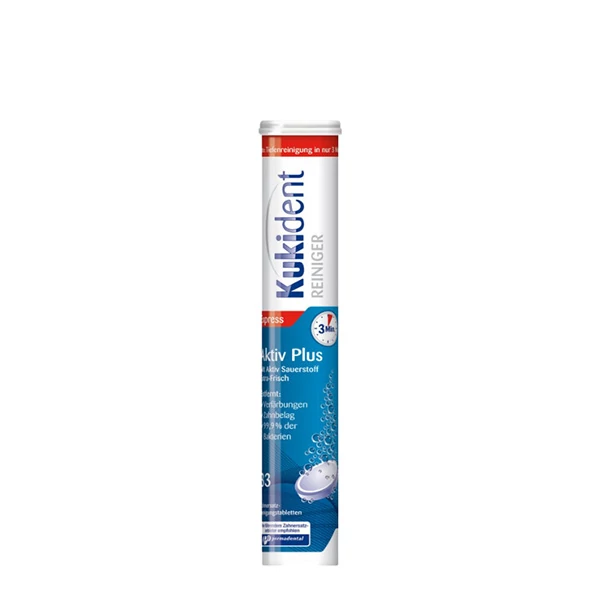 Таблетки для чистки зубных протезов Kukident Aktiv Plus (33 шт.)