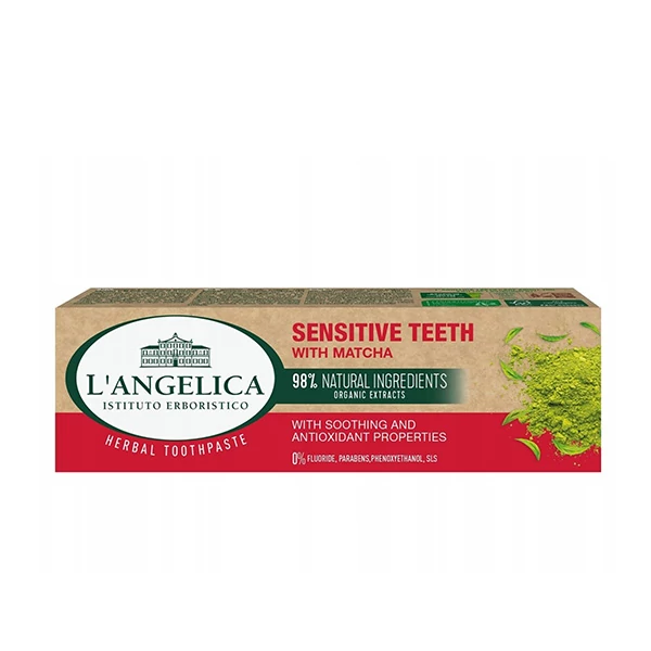 Зубная паста L'Angelica Sensitive Teeth с матча (75 мл.) ЕС