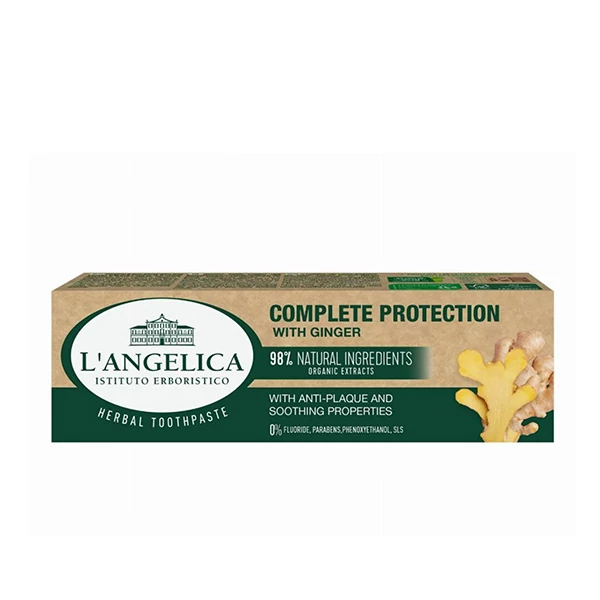 Зубная паста L'angelica Full Protection с имбирем против зубного налета (75 мл.) ЕС