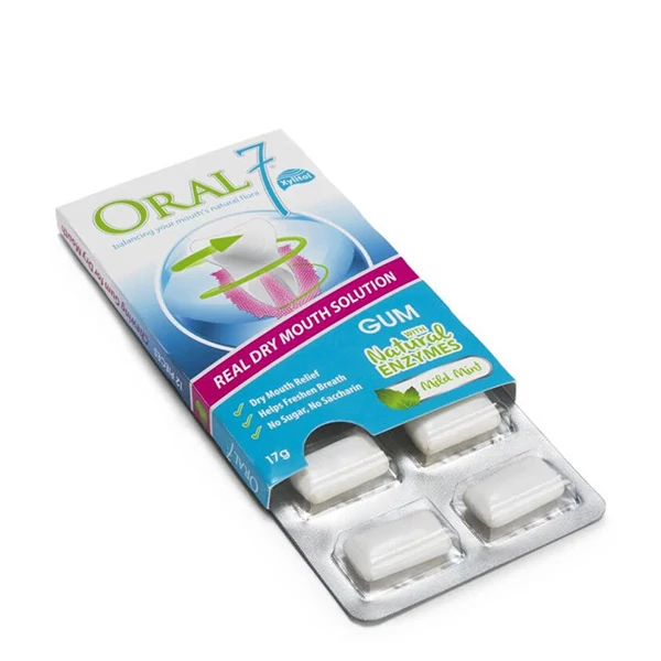 Жевательная резинка Oral7 Gum с ксилитом и натуральными ферментами (12 шт.) ЕС