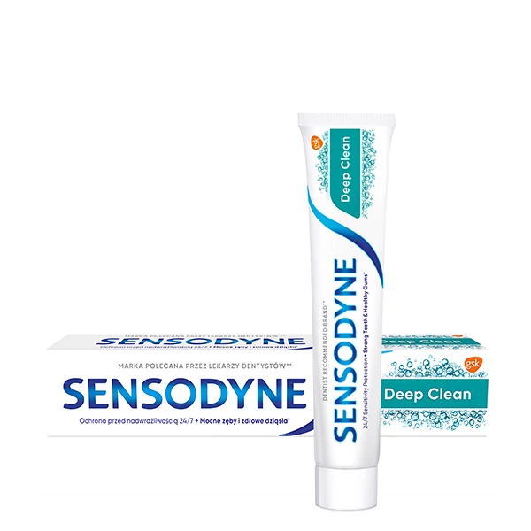 Зубная паста Sensodyne Deep Clean с фтором для продолжительной свежести (75 мл.) ЕС