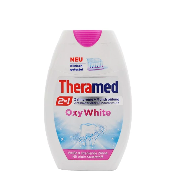 Зубная паста+ополаскиватель Theramed 2в1 Oxy White 75 мл