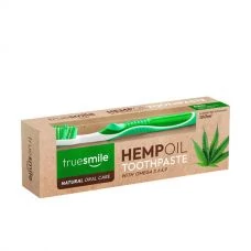 Зубная паста + зубная щетка Truesmile Hemp Oil без фтора (100 мл.) ЕС