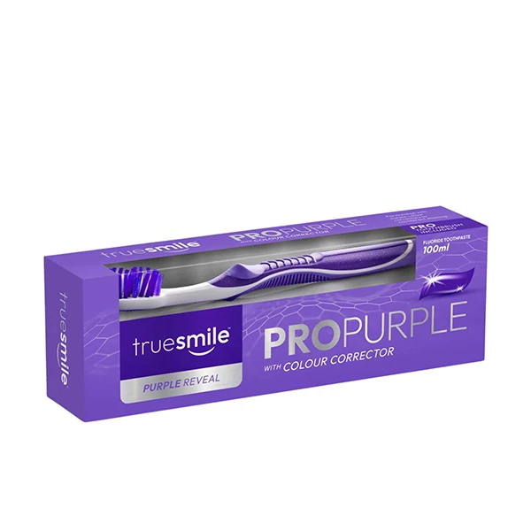 Зубная паста + зубная щетка Truesmile ProPurple Purple Reveal (100 мл.) ЕС