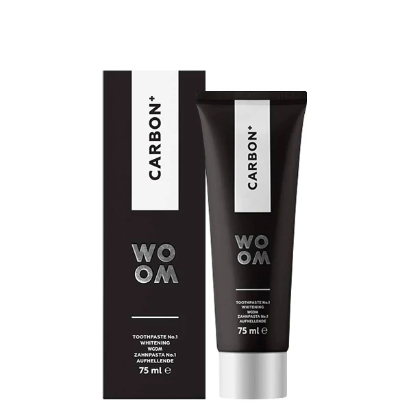 Зубная паста WOOM Carbon+ Отбеливающая с активированным углем (75 мл.)