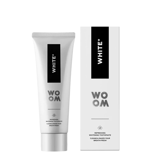 Зубная паста WOOM White+ Отбеливающая (75 мл.)