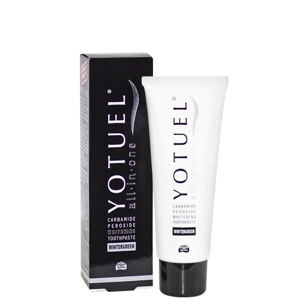 Зубная паста Yotuel All in One Wintergreen отбеливающая с перекисью карбамида (75 мл.) ЕС