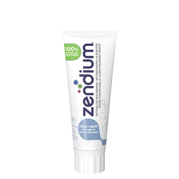 Зубная паста Zendium Fresh + White для отбеливания и свежего дыхания (1450 ppm) (75 мл.) ЕС