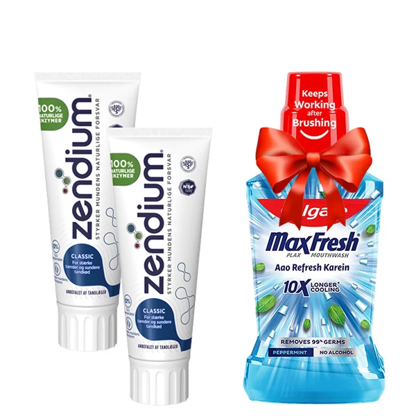 Зубная паста Zendium Classic для здоровья зубов и десен (1450 ppm) (75 мл.) (2 шт.) + Подарок ЕС