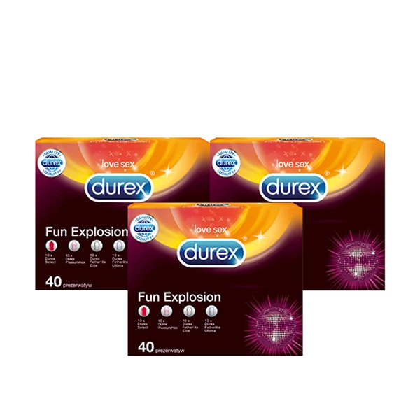 Презервативы Durex Fun Explosion MIX FREE (120 шт.) ЕС