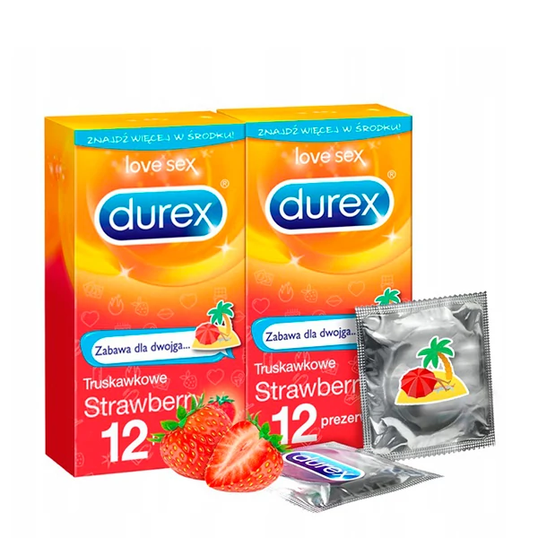 Презервативы Durex Клубничные Emoji (24 шт.) ЕС
