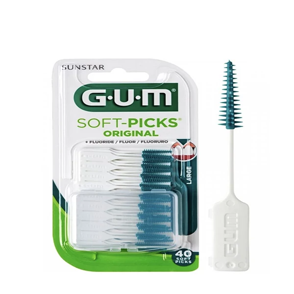 Зубные щетки GUM Soft Picks Original L (40 шт.) для межзубных промежутков ЕС